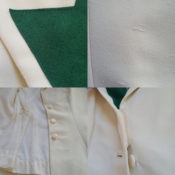 RARE Vintage Designer Lilli Ann Adolph Schuman Suede Lapel Blazer Suit Coat - Picture 7 of 8